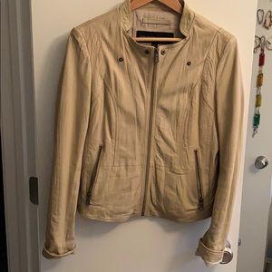 Real leather motto jacket